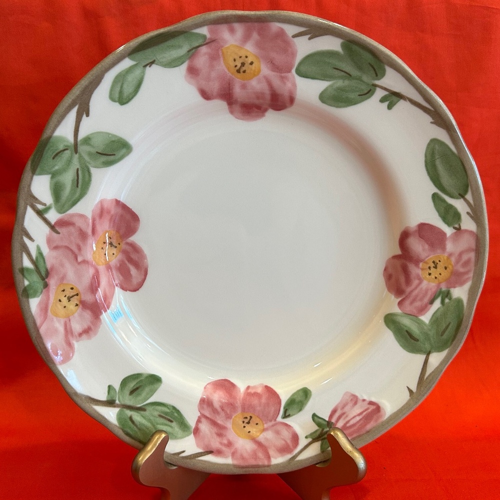 Set of 3 Dinner Plates Desert Rose by Franciscan China 11 inches in Diameter